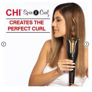 Chi spin and curl electric spinning curling iron ceramic rotating curler EUC‎